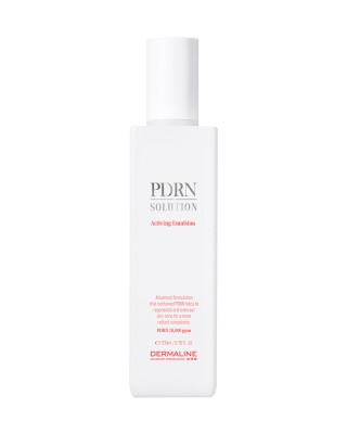 DERMALINE PDRN SOLUTION  EMULSION dvigubo poveikio emulsija (lengva kremo versija) odos regeneracijai, drėkinimui ir elastingumui, 200 ml