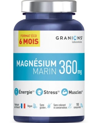 GRANIONS MAGNESIUM MARIN 360 mg - Magnis iš jūros,  180 kap. 