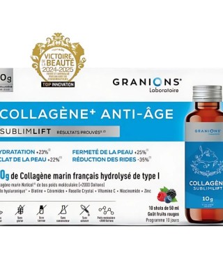 GRANIONS COLLAGENE+ ANTI-AGE SUBLIMLIFT kolagenas ir hialurono rūgštis, 10 but.