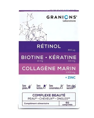 GRANIONS COMPLEXE PEAU CHEVEUX ONGLES - Grožio kompleksas odai, plaukams ir nagams