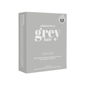 Hårkontroll® Grey Hair, maisto papildai žilų plaukų prevencijai, 60 tab.