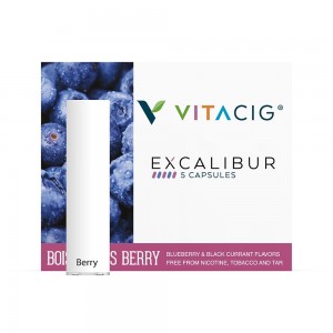 VitaCig Boisterous Berry kapsulės Excalibur įrenginiui 5vnt.