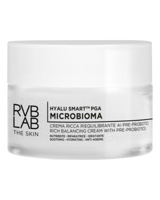 Maitinamasis veido kremas su prebiotikais ir probiotikais MICROBIOMA, RVB LAB, 50 ml