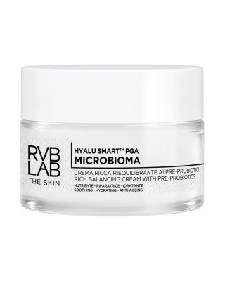 Maitinamasis veido kremas su prebiotikais ir probiotikais MICROBIOMA, RVB LAB, 50 ml