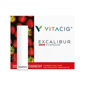 VitaCig Succulent Strawberry Capsules 5vnt.