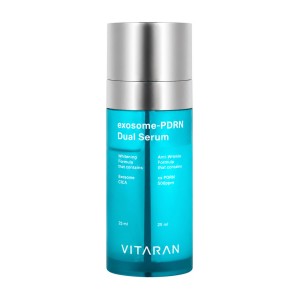 Skaistinamasis ir priešraukšlinis dviejų formulių veido serumas su egzosomomis ir PDRN, VITARAN, 50 ml (25 ml + 25 ml)